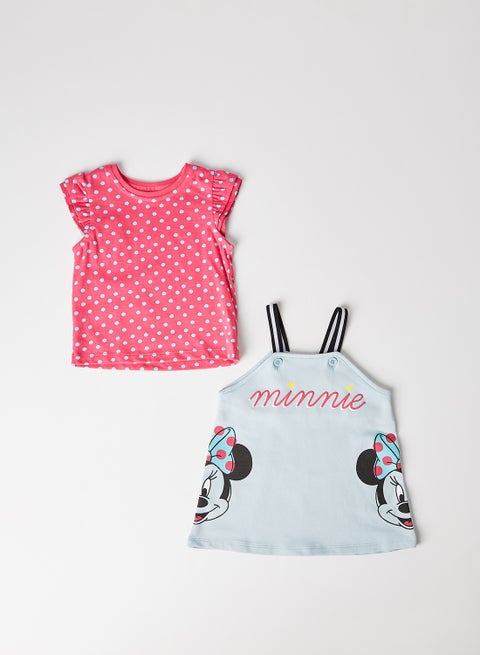 Baby Trendy Modern Girls 2-Piece Casual Clothes Set Multicolour