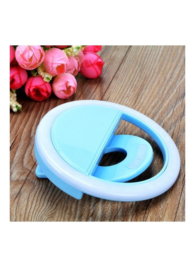 حلقة إضاءة LED محمولة لتصوير السيلفي للهواتف المحمولة أزرق - Image 2