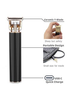 Generic Electric Hair Trimmer Black/Gold  - Image 1