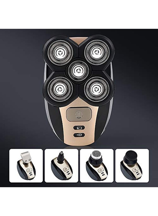5-In-1 Electric Shaver Gold/Black - Image 3