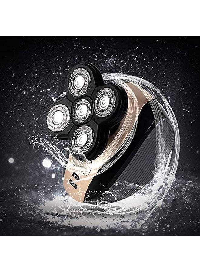 5-In-1 Electric Shaver Gold/Black - Image 4