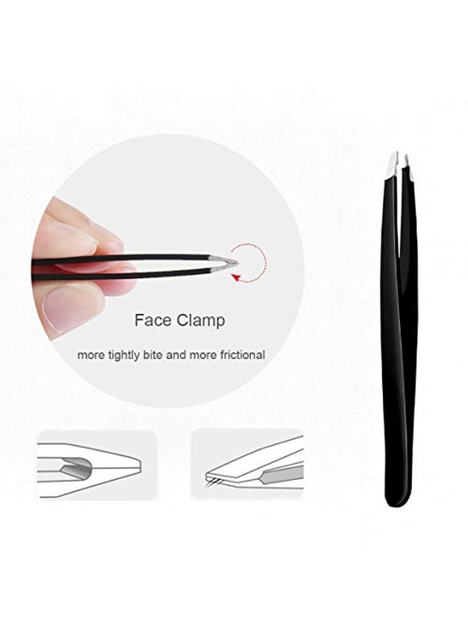 Generic 6-Piece Eyebrow Tweezers Set Black  - Image 2