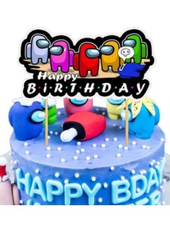 Among Us Characters Cake Topper 20x10cm