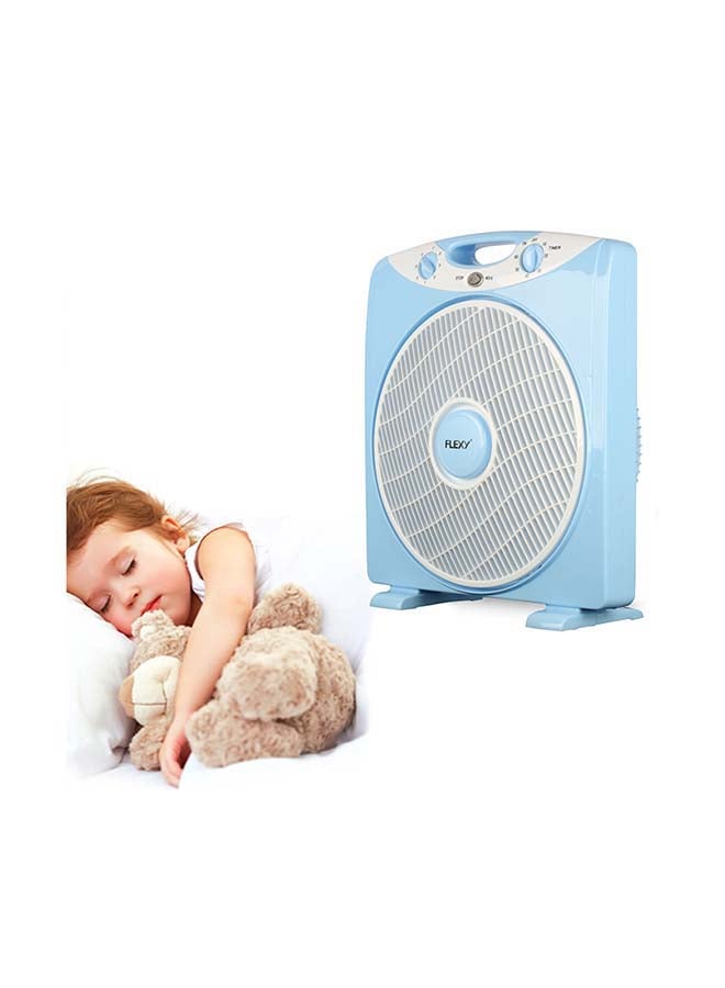 Flexy 13 Inches Compact 3 Speed Rotating Box Fan With Timer FB1717F5 Blue - Image 4