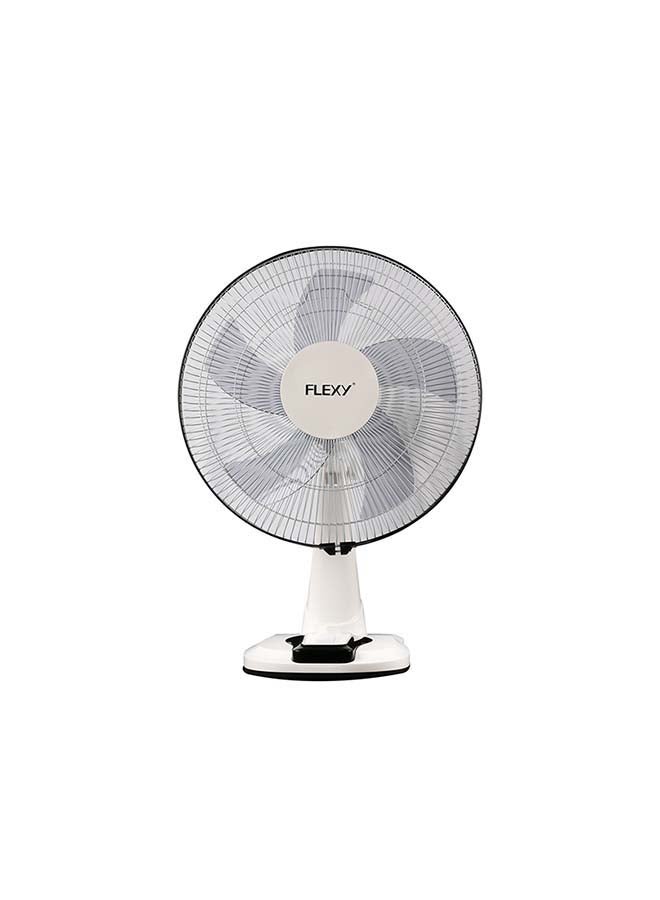 Flexy - 16 Inches 5 Leaf 3 Speed Rotating Table Fan FT1714F5 White - Image 1