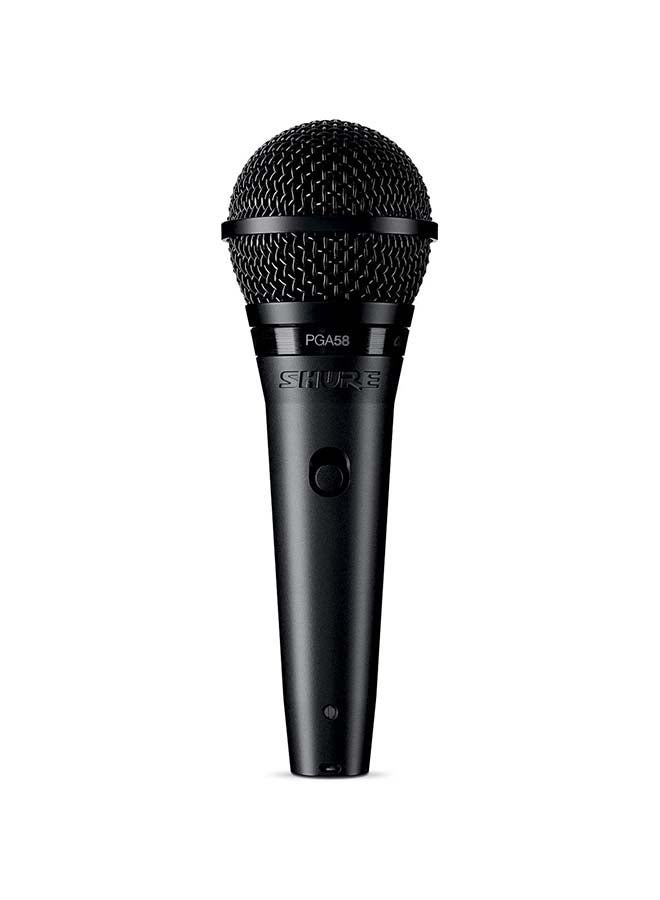 Shure - Cardioid Dynamic Vocal Microphone PGA58-XLR-E Black - Image 1
