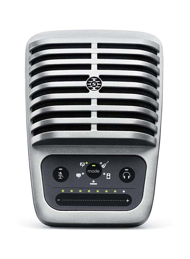 Shure - Digital Large-Diaphragm Condenser Microphone + USB, Lightning And USB-C Cable MV51-DIG Silver - Image 1