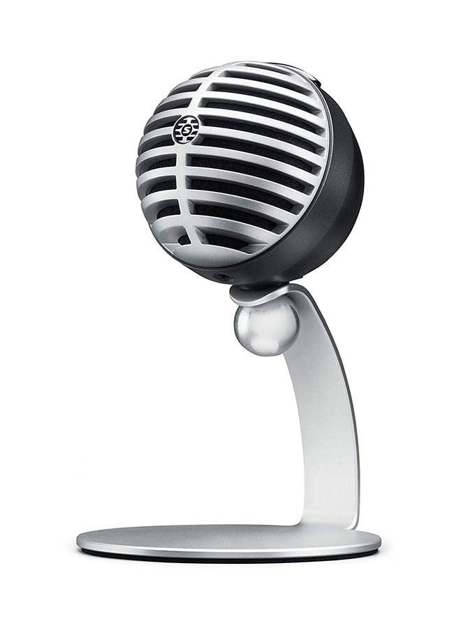 Shure - Digital Condenser Microphone With USB And Lightning Cable MV5-DIG Gray - Image 1
