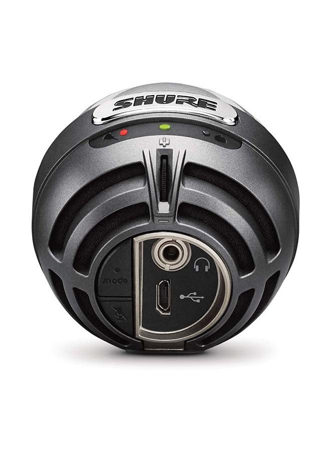 Shure - Digital Condenser Microphone With USB And Lightning Cable MV5-DIG Gray - Image 1