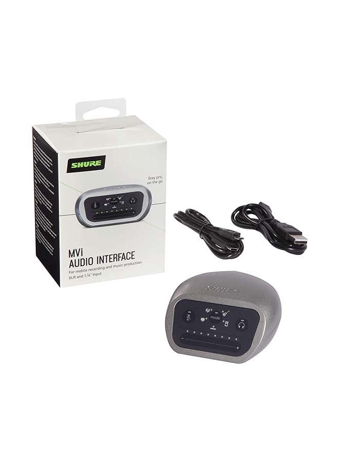 Shure - Digital Audio Interface Connects With microphones MVI-DIG Silver - Image 1