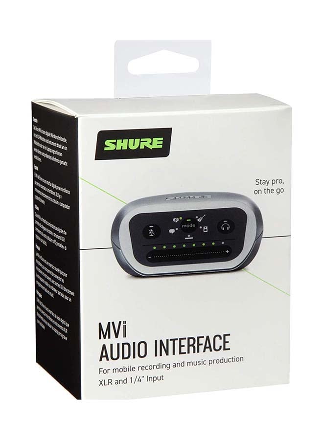 Shure - Digital Audio Interface Connects With microphones MVI-DIG Silver - Image 1