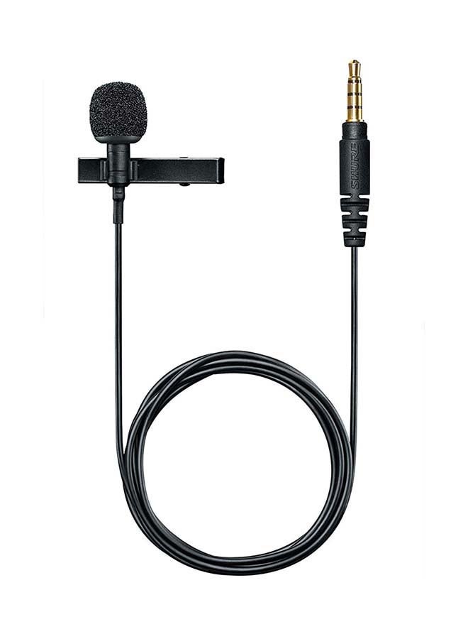 Shure Omnidirectional Condenser Lavalier Microphone MVL-3.5MM Black  - Image 2
