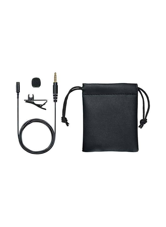 Shure Omnidirectional Condenser Lavalier Microphone MVL-3.5MM Black  - Image 4