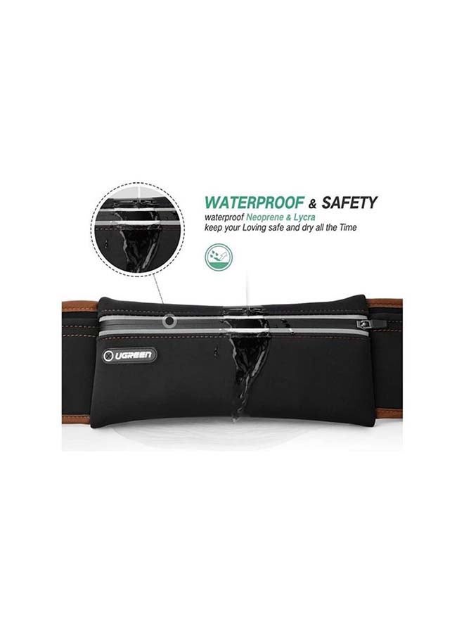 Ugreen - Running Belt Pouch Runners Fanny Pack Waist Bag for iPhone X, iPhone 8, iPhone 7 Plus iPhone 6S 6 Plus Samsung Galaxy S9 S8 S7 S6 Edge Waterproof and Reflective 38*8.8cm - Image 1