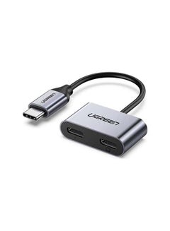 Type C Earphone Stereo Audio Adaptor Silver