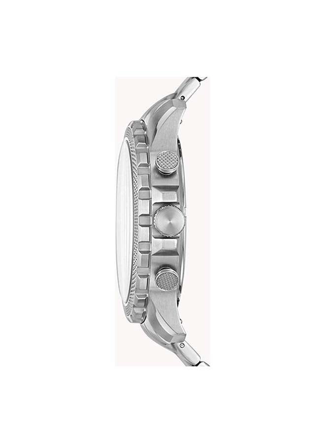 FOSSIL Men's Bronson Round Shape Stainless Steel Chronograph Wrist Watch - Silver - FS5710  - Image 3