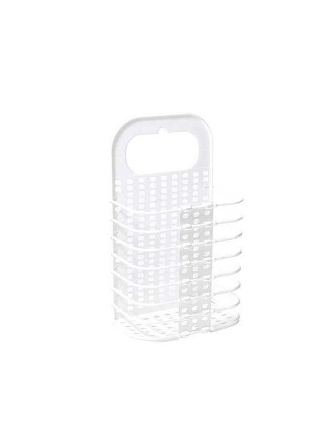 fashionhome Foldable Laundry Basket White 28x17x46cm - Image 1