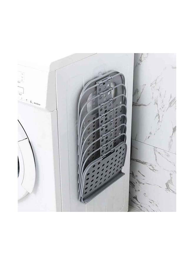 fashionhome Foldable Laundry Basket Grey 28x17x46cm - Image 5