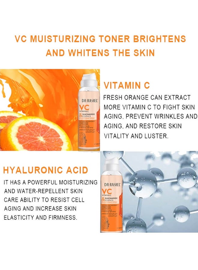 دكتور راشيل بخاخ تفتيح البشرة بخلاصة فيتامين C والنكوتيناميد شفاف 160ملليلتر - Image 4