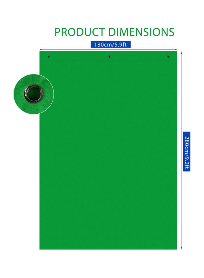 ANDOER Bi-Colour Backdrop Washable Background Green/Blue - Image 2
