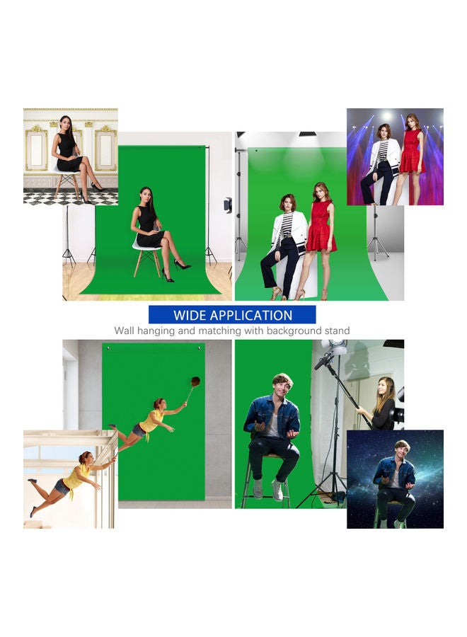 ANDOER Bi-Colour Backdrop Washable Background Green/Blue - Image 5
