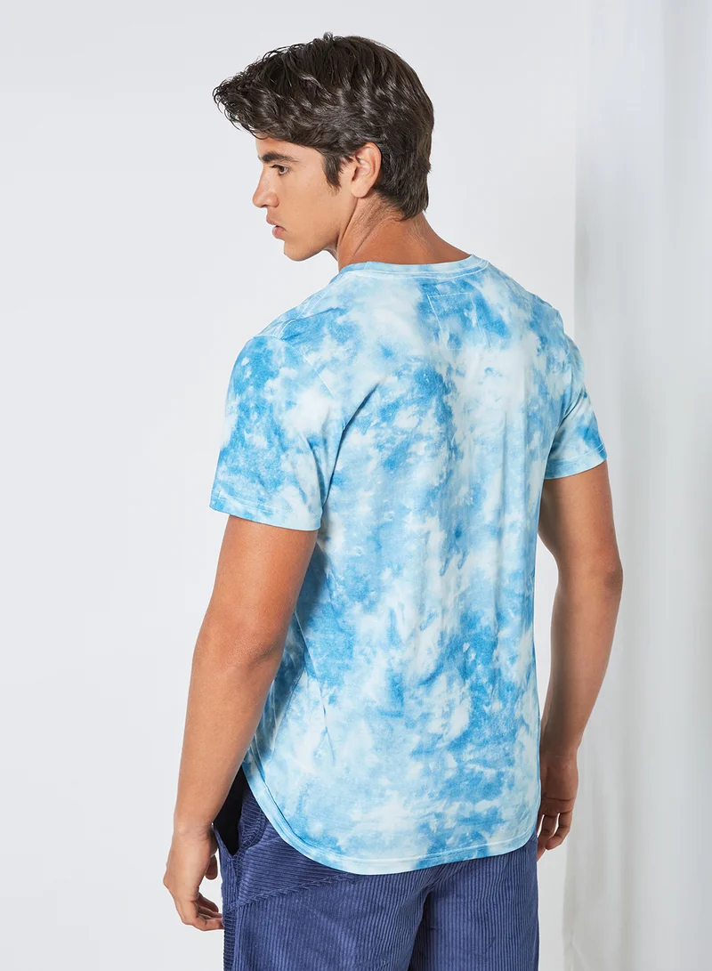 DEDICATED Stockholm Tie Dye T-Shirt Blue