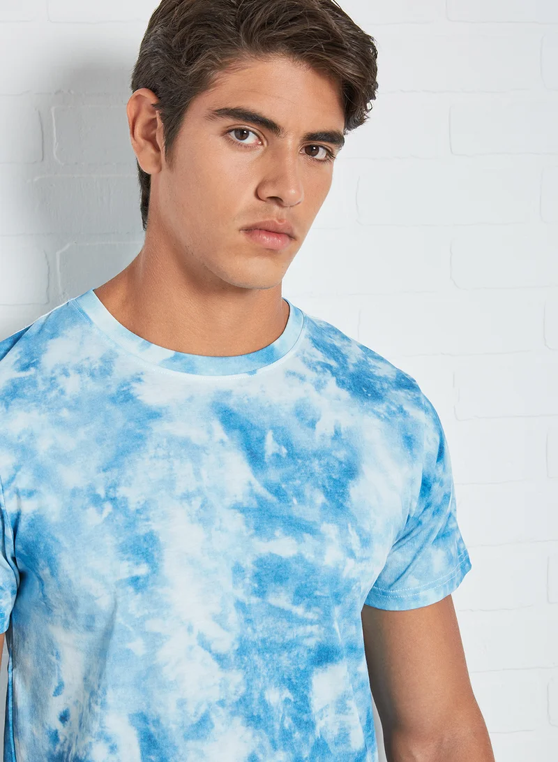 DEDICATED Stockholm Tie Dye T-Shirt Blue