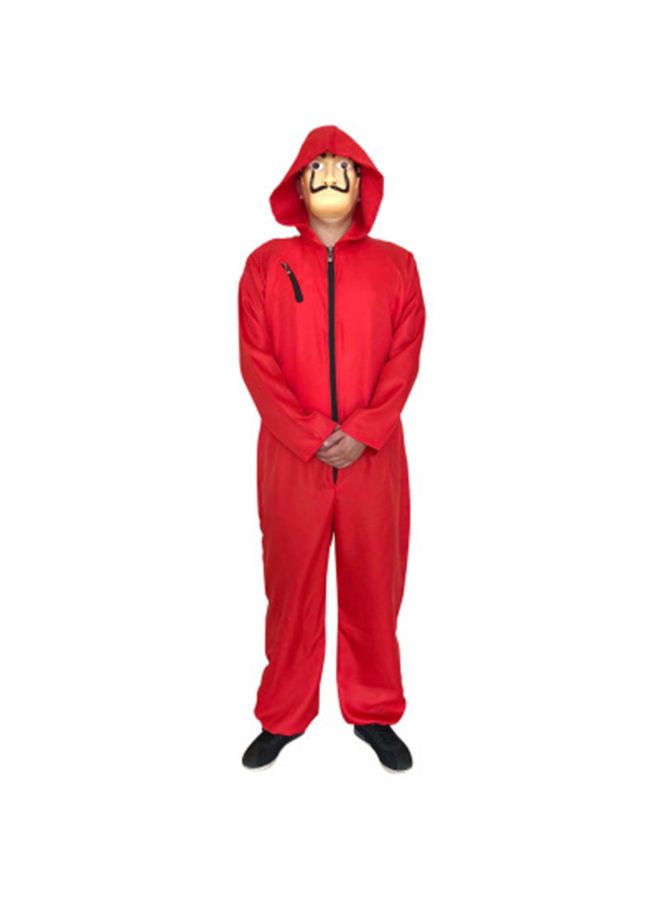 HALAMODO Mask Cosplay Jumpsuit Red  - Image 1
