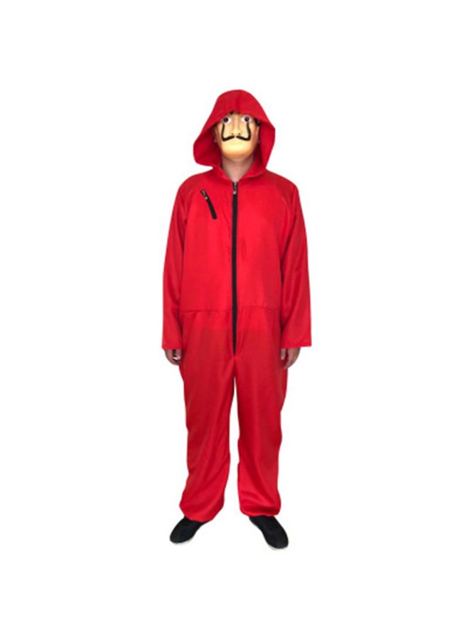 HALAMODO Mask Cosplay Jumpsuit Red  - Image 2