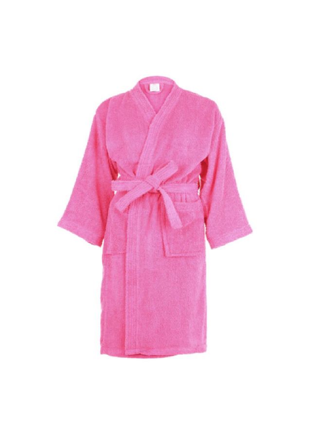 HALAMODO Flannel Belted Robe Pink  - Image 1