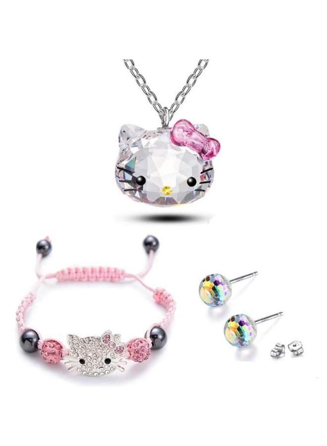 Miracle Empire - Crystal Kity Necklace Jewellery Set - Image 1