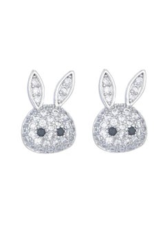 Gold Plated Circons Bunny Earrings