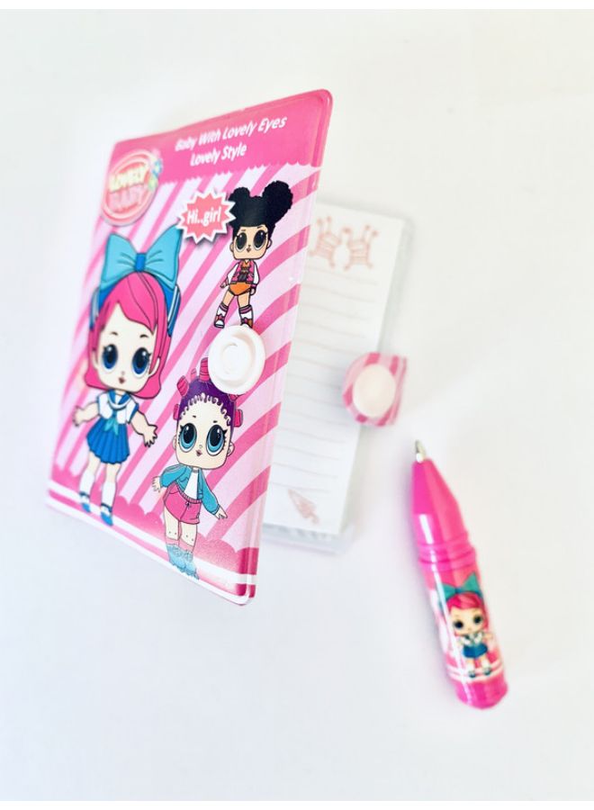 Miracle Empire Little dairy With Pen Pink  - Image 3