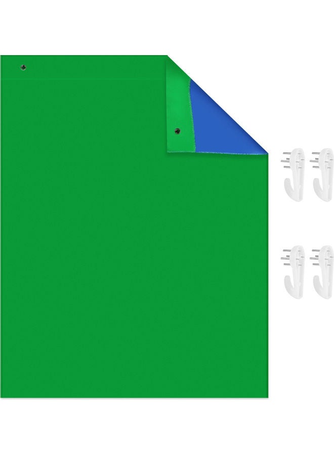 ANDOER Bi-Colour Backdrop Washable Background Green/Blue - Image 1