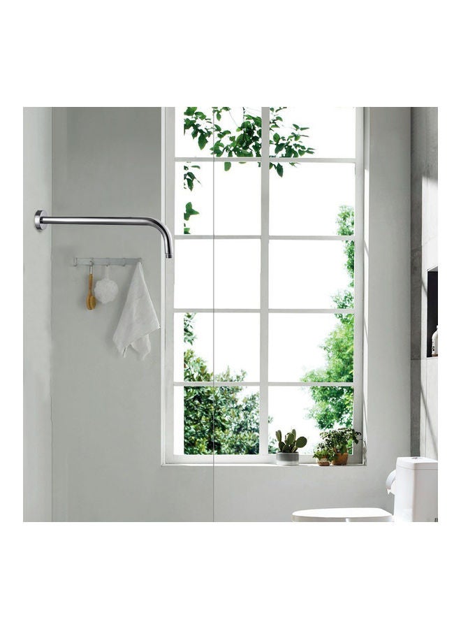 Generic - L-Shaped Shower Arm Extension Silver 15.74x0.69x2.2inch - Image 1
