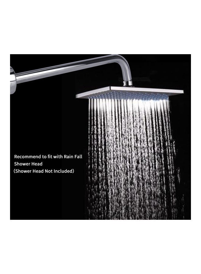 Generic - L-Shaped Shower Arm Extension Silver 15.74x0.69x2.2inch - Image 1