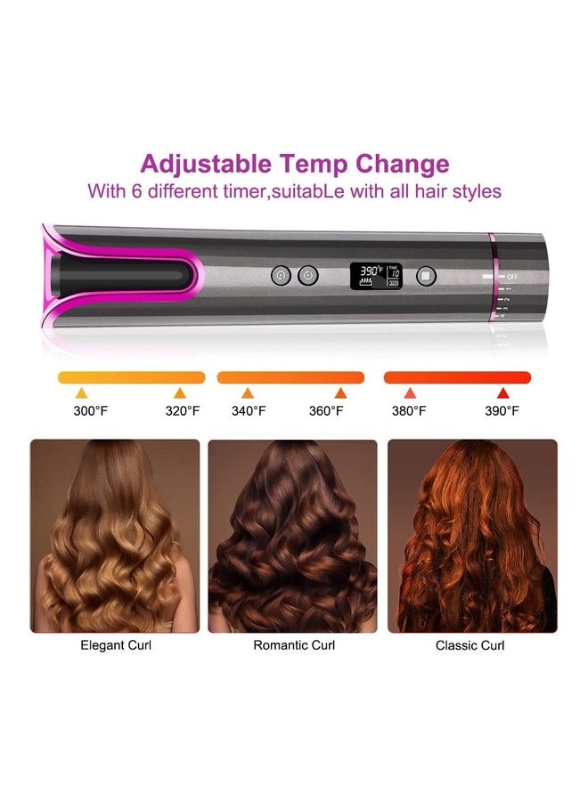 Rock Pow - Automatic LCD Display Timer Curling Iron Set with Accessories Multicolour - Image 1