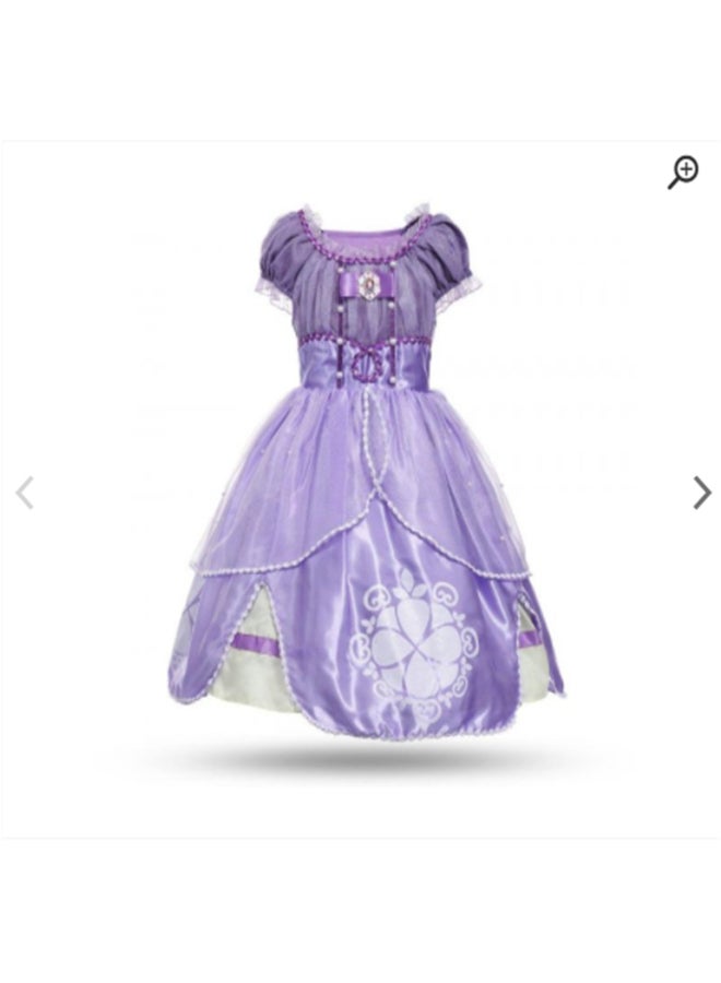 HALAMODO Floral Halloween Party Tutu Dress Purple  - Image 2