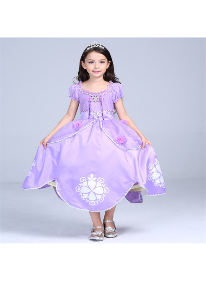 HALAMODO - Fancy Princess Sofia Party Dress Purple - Image 1