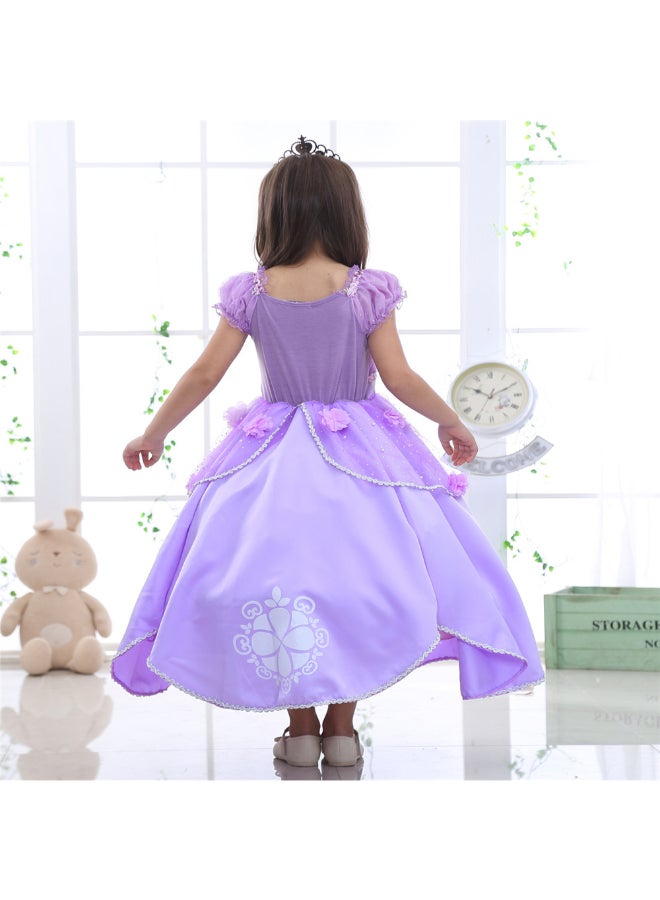 HALAMODO - Fancy Princess Sofia Party Dress Purple - Image 1