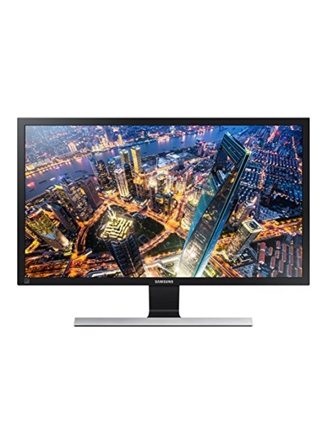 سامسونج - شاشة U28E590D بإضاءة LED مقاس 28 بوصة بجودة 4K ودقة فائقة الوضوح أسود/فضي - Image 1