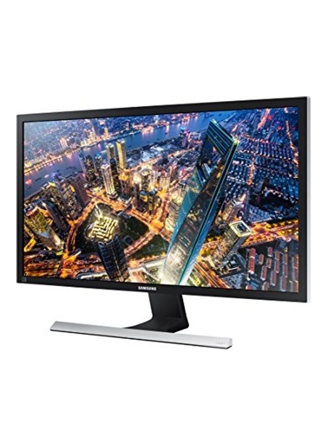 سامسونج - شاشة U28E590D بإضاءة LED مقاس 28 بوصة بجودة 4K ودقة فائقة الوضوح أسود/فضي - Image 1
