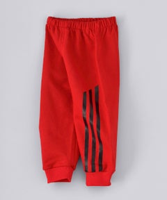 babyqlo 3-Stripes Detail Mid-Rise Joggers Red/Black  - Image 3