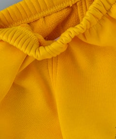 babyqlo Slogan Printed Mid-Rise Joggers Yellow  - Image 4