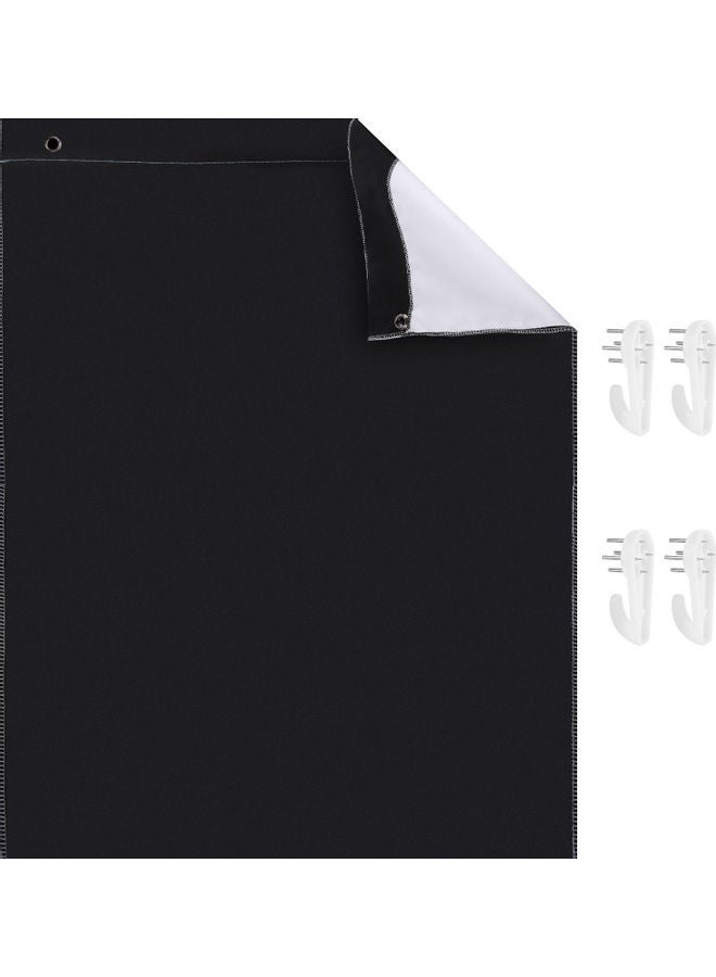 ANDOER Bi-Colour Backdrop Washable Background Black/White  - Image 1