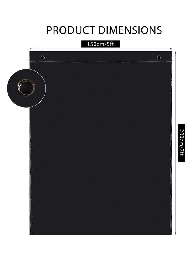 ANDOER Bi-Colour Backdrop Washable Background Black/White  - Image 2