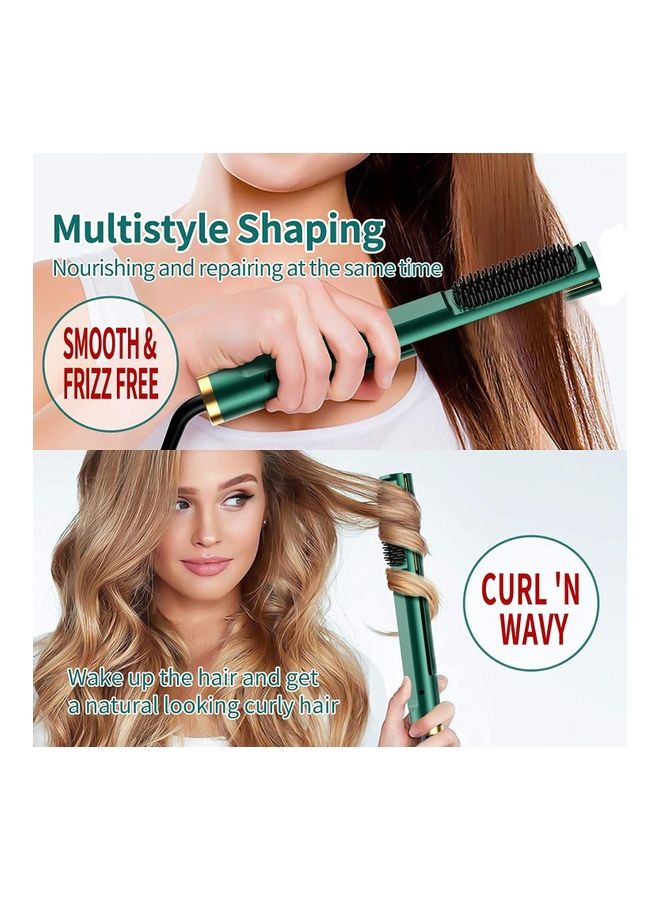 Rock Pow 3-In-1 Straightener And Curler Iron Green - Image 2
