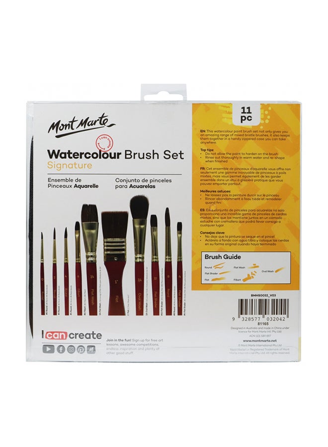 Montmarte 11-Piece Water Color Brush Set multicolor - Image 2
