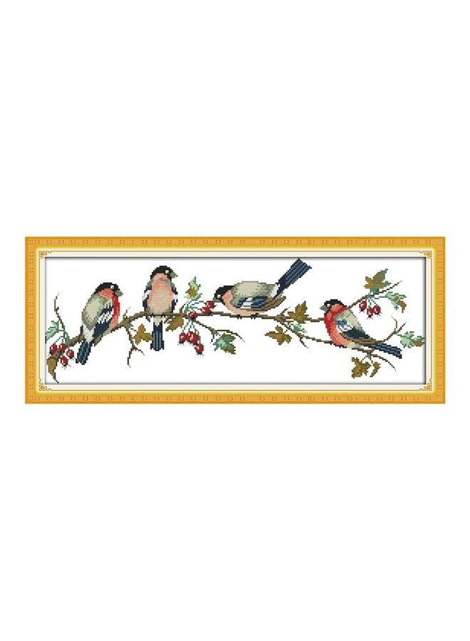 ANSELF Bird Pattern DIY Handmade Needlework Cross Stitch Set Multicolour - Image 1