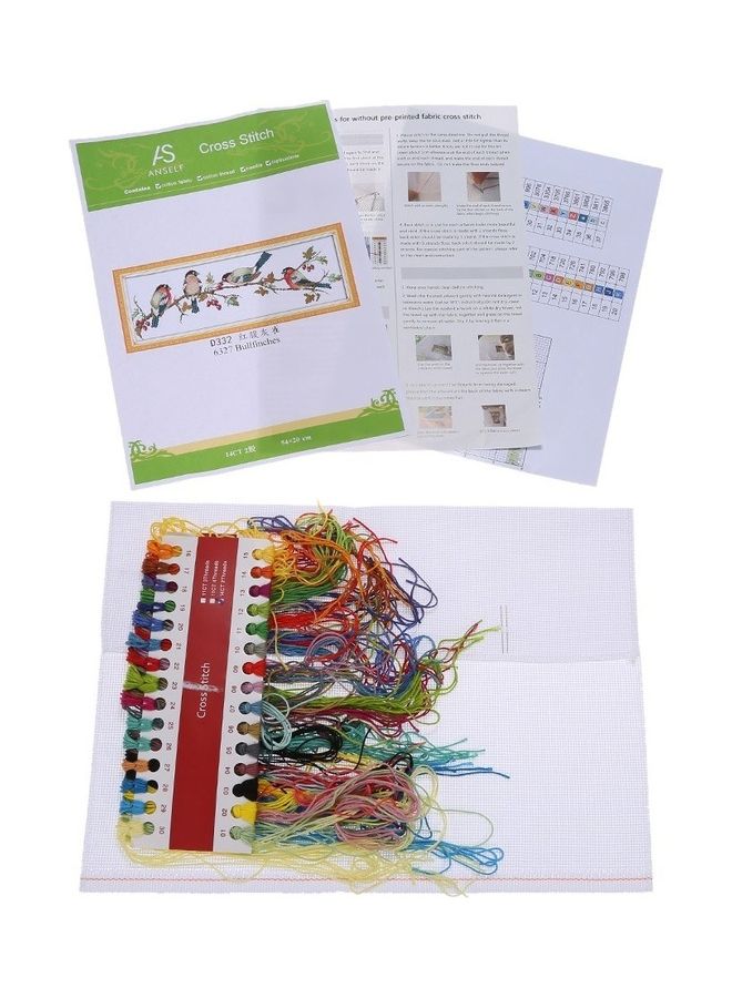 ANSELF Bird Pattern DIY Handmade Needlework Cross Stitch Set Multicolour - Image 2